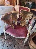 Oude Houten Consoles met Goud Accent, Ophalen of Verzenden, Gebruikt