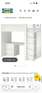 Hoogslaper met bureau en kast Ikea, Ophalen, Gebruikt