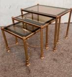 Miniset bijzettafeltjes Maison Jansen Hollywood Regency, Ophalen of Verzenden