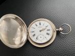Antiek grote massief zilveren savonet zakhorloge., Sieraden, Tassen en Uiterlijk, Horloges | Antiek, Verzenden, Zilver, Zakhorloge