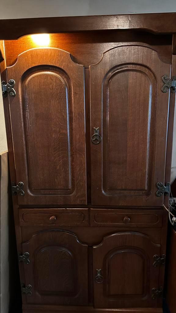 Eiken kast computerkast, Antiek en Kunst, Antiek | Meubels | Kasten, Ophalen