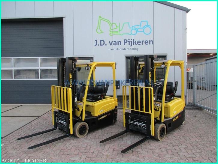 2x Hyster J1.6XNT 2018 triplex4.9m+sideshift+forkversteller, Zakelijke goederen, Machines en Bouw | Heftrucks en Intern transport