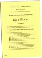 IK 11-7 Memorandum voor radiotelefonie 10e druk (1998), Ophalen of Verzenden, Zo goed als nieuw, Landmacht