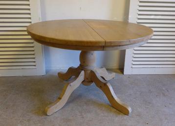 Prachtige  landelijke ronde uitschuifbare grenen tafel beschikbaar voor biedingen