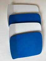 Vintage 4 Deens Mepal Rösti Schaaltjes Blauw Wit Christensen, Ophalen of Verzenden, Zo goed als nieuw, Rechthoekig, Kunststof