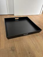 Zwart dienblad, Ophalen, Gebruikt, Vierkant, Hout