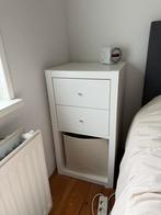 2 witte Ikea KALLAX kasten, 2 vakken, met lades, 41x76x41cm., Ophalen, Gebruikt, Minder dan 45 cm, 70 cm of meer