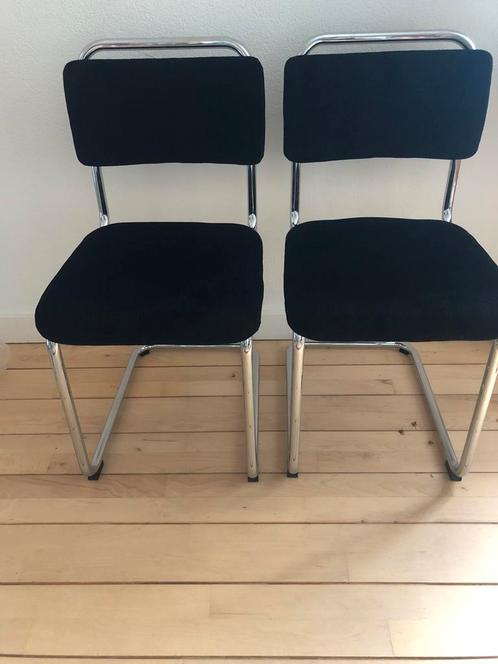 Gispen Dutch Originals type 101, Huis en Inrichting, Stoelen, Zo goed als nieuw, Twee, Zwart, Ophalen of Verzenden