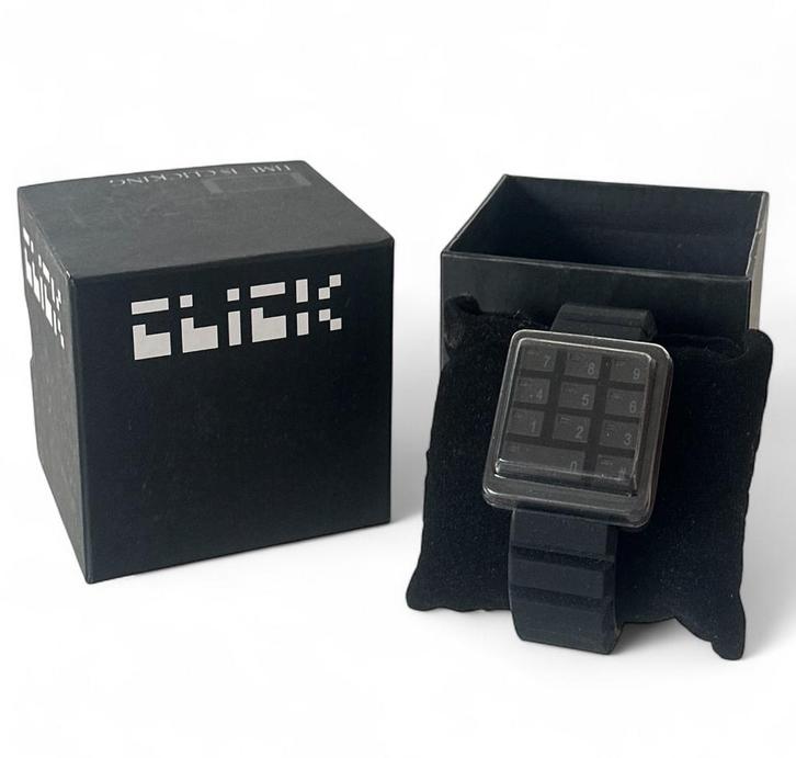 Click Horloge Vintage Fashion Keypad Nieuw, Sieraden, Tassen en Uiterlijk, Horloges | Antiek, Polshorloge, Overige merken, Ophalen of Verzenden