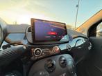 Fiat 500C Lounge Zwart/Rood – CarPlay – Cabrio – Topstaat, Auto's, Fiat, Voorwielaandrijving, 4 cilinders, Leder en Stof, Handgeschakeld