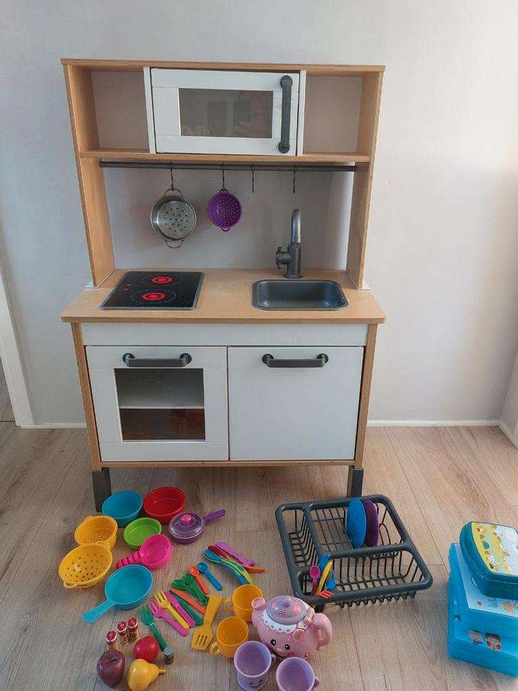 Ikea Speelkeuken met Accessoires, Kinderen en Baby's, Speelgoed | Speelkeukens, Gebruikt, Speelkeuken, Hout, Ophalen of Verzenden