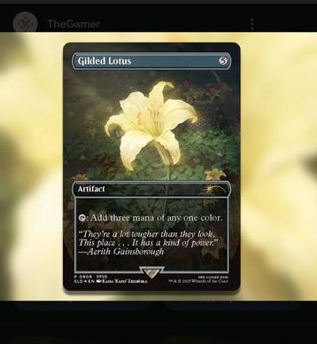 Final fantasy gilded lotus magic the gathering (foil) beschikbaar voor biedingen