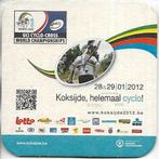 UCI Cyclo Cross Koksijde 2012 bierviltje, Ophalen of Verzenden, Zo goed als nieuw, Viltje(s), Overige merken
