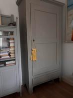 Grijze Meidenkast met blauwe binnenkant, Huis en Inrichting, Kasten | Kledingkasten, Gebruikt, 150 tot 200 cm, Overige houtsoorten