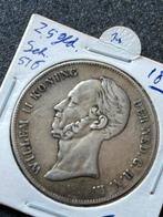 Schaarse zilveren rijksdaalder 1849, Postzegels en Munten, Munten | Nederland, Zilver, Ophalen of Verzenden, Losse munt, 2½ gulden