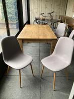 eettafel jysk met vrier stoelen, Ophalen, 50 tot 100 cm, Zo goed als nieuw, 150 tot 200 cm