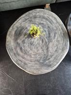 Boomstam salontafel vergrijsd kotter Living, Ophalen, 50 tot 100 cm, 50 tot 100 cm, Zo goed als nieuw