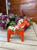 Dala paardjes Zweden  hout oranje, Antiek en Kunst, Ophalen of Verzenden