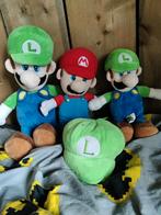 Mario en Luigi knuffels, Kinderen en Baby's, Speelgoed | Knuffels en Pluche, Overige typen, Zo goed als nieuw, Ophalen