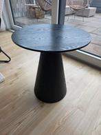 Kwantum bijzettafel zwart, Ophalen of Verzenden, Rond, Minder dan 55 cm, 45 tot 60 cm