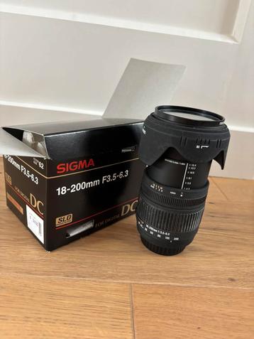 Sigma lens 18-200 f3.5-6.3 sony beschikbaar voor biedingen