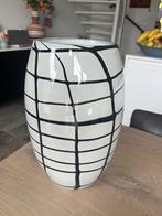 Prachtige zware dik glazen vaas, Ophalen, Overige kleuren, Minder dan 50 cm, Glas