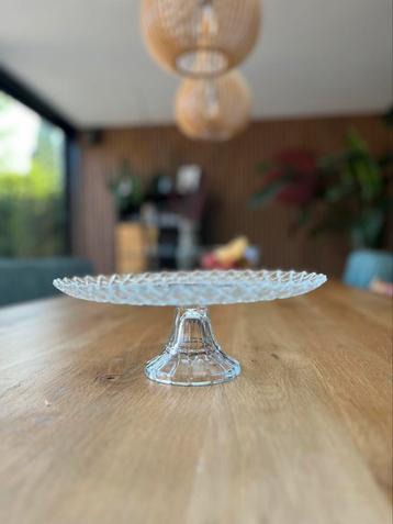 5 x Taart plateau van glas ø26cm en 9cm hoog beschikbaar voor biedingen
