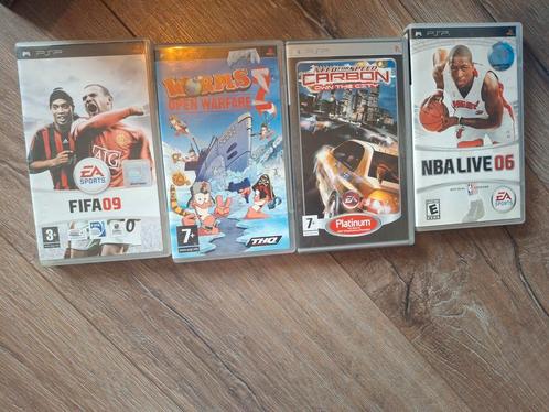 PSP Games: NBA Live 06, NFS, Worms, FIFA 09, Spelcomputers en Games, Games | Sony PlayStation Portable, Gebruikt, Sport, 1 speler