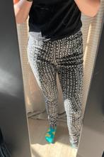 Broek met hartjes, Kleding | Dames, Maat 38/40 (M), H&M, Wit, Ophalen of Verzenden