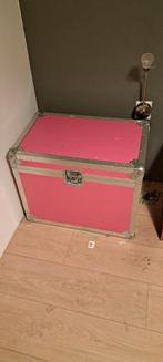 Flightcase roze / speelgoedkist / opberg kist, Ophalen, Gebruikt