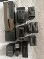 Oude letters en cijfers brons ! Een koop !, Antiek en Kunst, Ophalen of Verzenden