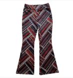 Stijlvolle flared broek met zigzag print 98-104, Kinderen en Baby's, Kinderkleding | Maat 98, Broek, Meisje, ., Nieuw