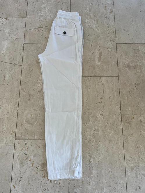 Marccain: leuke linnen broek maat 36 (N1), Kleding | Dames, Broeken en Pantalons, Gedragen, Maat 36 (S), Wit, Lang, Verzenden