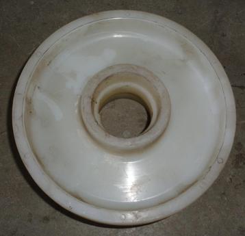 Nylon wiel 180 rond, 50 mm breed, met 2 kamers tbv lager beschikbaar voor biedingen