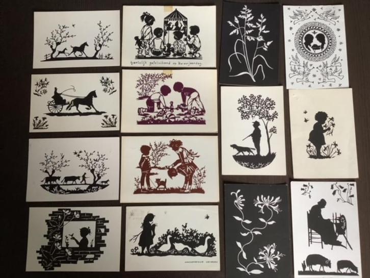 28x ansichtkaart als Knipkunst 1965-1990., Verzamelen, Ansichtkaarten | Themakaarten, Gelopen, 1960 tot 1980, Cultuur en Media