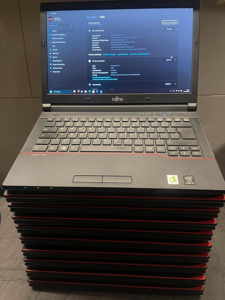 Mooie en goede partij Fujitsu i5 laptops inclusief opladers, Computers en Software, Windows Laptops, Zo goed als nieuw, 14 inch
