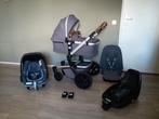 Joolz Day³ Hippo Grey met Cognac details! 2WayFix &Maxi Cosi, Kinderen en Baby's, Kinderwagens en Combinaties, Ophalen, Verstelbare duwstang