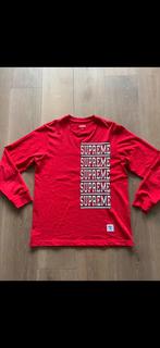 Supreme stacked L/S top SS18, Kleding | Heren, T-shirts, Ophalen of Verzenden, Nieuw, Maat 48/50 (M), Rood