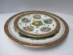 2 Vintage Chinees porseleinen borden "Familie Rose", Ophalen of Verzenden