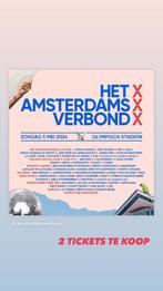 2x het amsterdams verbond tickets te koop 100€ p.s, Tickets en Kaartjes, Concerten | Dance