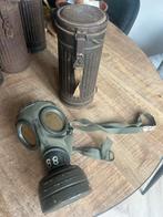 Gasmasker set 1938 met naam, Verzamelen, Ophalen of Verzenden, Landmacht, Duitsland