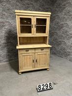 Antieke grenen vitrinekast | Keukenkast nr8298, Antiek, Info@antiekgroothandel.com, 7602 RG, 100 tot 150 cm