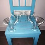 Glazen ijscoupes 4 stuks, Huis en Inrichting, Keuken | Servies, Ophalen, Glas of Glazen, Overige stijlen, Glas