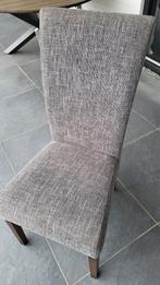 4 Eiken met stof bekleedde stoelen, Huis en Inrichting, Stoelen, Ophalen, Hout, Gebruikt, Modern klassiek