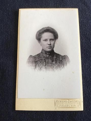 CDV, Vrouw, Berend Zweers, Haarlem, Carte de Visite 4 beschikbaar voor biedingen