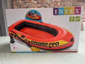 Nieuwe Intex Explorer Pro300 opblaasboot incl peddels & pomp beschikbaar voor biedingen