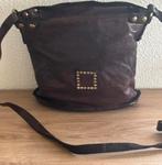 Prachtige CAMPOMAGGI schoudertas, Ophalen of Verzenden, Nieuw, Bruin, Leer