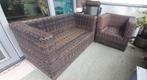 Loungeset - tuinset bruin antraciet, Ophalen, ., Zo goed als nieuw, .
