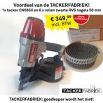 SPIJKERMACHINE RGN CN565x met zwart gelakte spijkers actie!, Hobby en Vrije tijd, Overige Hobby en Vrije tijd, Nieuw, Ophalen of Verzenden