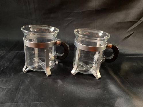 Design  Set van 2 Bodum Chambord Theeglazen/Koffieglazen ma, Huis en Inrichting, Keuken | Servies, Gebruikt, Kop(pen) en/of Schotel(s)